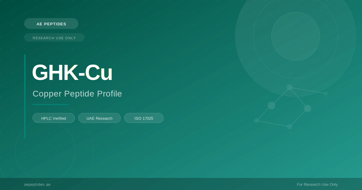 GHK-Cu (Copper Peptide) — Research Profile and Laboratory Handling Guide