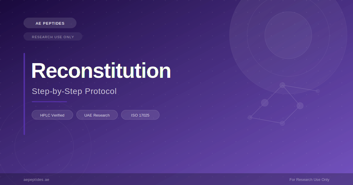 How to Reconstitute Research Peptides: A Step-by-Step Laboratory Protocol